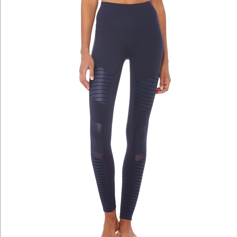 ALO YOGA MOTO LEGGING-Navy